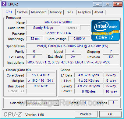 sandybridge 2600k