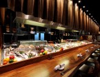 sushi, sashimi, and robatayaki counter