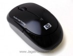 HP Wireless Laser Mini Mouse memiliki desain klasik dengan dua tombol dan scroll wheel yang merangkap sebagai tombol ketiga. Scroll wheel ini juga dapat di gerakkan ke kanan dan kiri untuk menjalankan fungsi tambahan