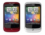 Varian HTC Desire berwarna merah dan putih