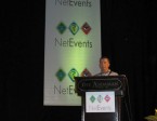 Matt Walker dari Ovum menjadi moderator dalam debat panel pertama ini