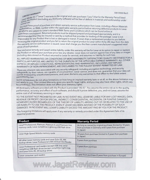 Lexar Professional Card Reader - Manual