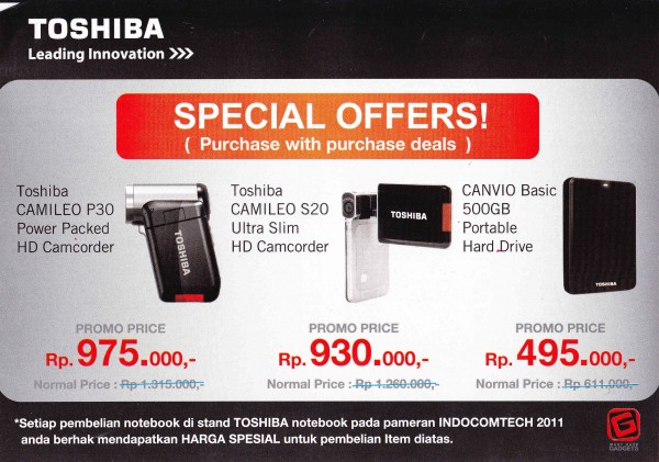 Promo Toshiba Camcorder Indocomtech 2011