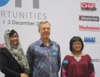 Dari kiri ke kanan: Chairwoman ON|OFF, perwakilan Acer, dan perwakilan US Embassy