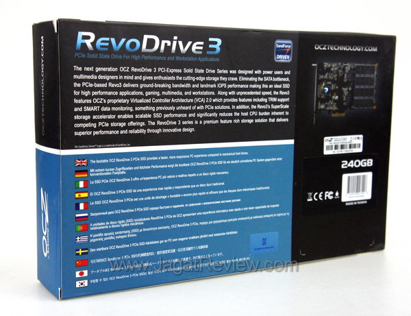 OCZ RevoDrive 3 - Kemasan Belakang
