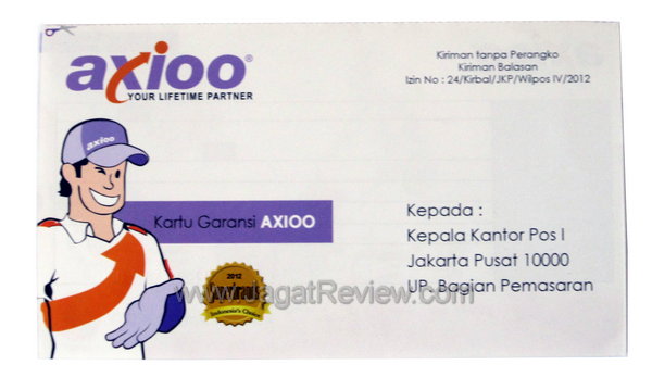 Axioo PicoPad 7 - Kartu Garansi