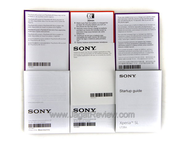 Sony Xperia SL - Dokumentasi