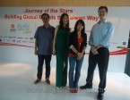 Kiri-kanan: Andi Tanudireja, Country Sales Manager Edimax Indonesia; Cathy Sharon, duta besar Taiwan Excellence 2012; Nita Chen, Trade Promotion Specialist TAITRA; dan Christopher Daniel, Sales & Marketing Manager Cashindo Corporation.