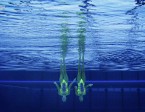 Dua perenang indah asal Itali saat bertanding di Olimpiade London 2012. (Tim Wimborne/Reuters)