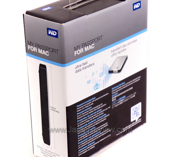 WD My Passport for Mac - Kemasan Belakang