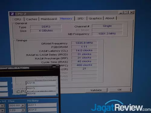 Setting DDR3-3670, boot langsung dari BIOS
