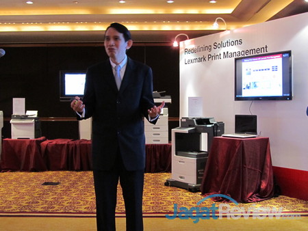 Richard Tan, Regional Country Manager untuk ASEAN, South Asia, dan Taiwan, memberikan beberapa informasi terkait solusi Lexmark..