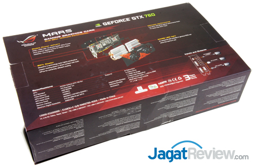 asus rog mars 760 back box