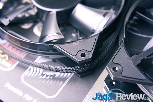 JetFlo ini diberikan karet pada dekat bagian baut untuk meredam getaran, sehingga tidak menimbulkan banyak suara