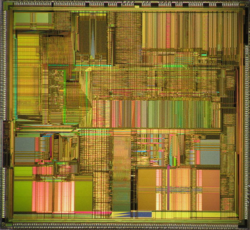 intel pentium die shot