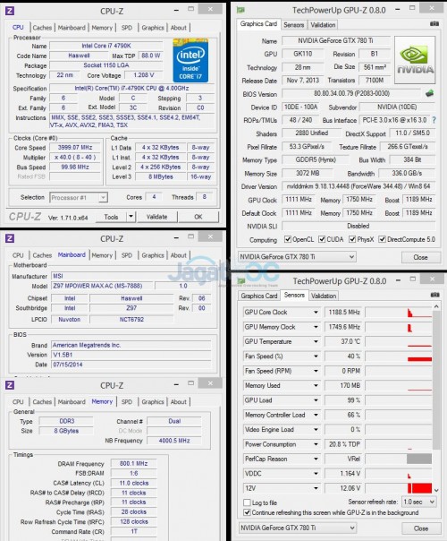 Extreme Overclocking Galaxy GTX 780 Ti HOF V2 3GB Limited Edition 3 SystemSummary_CPu4_gpuDEF