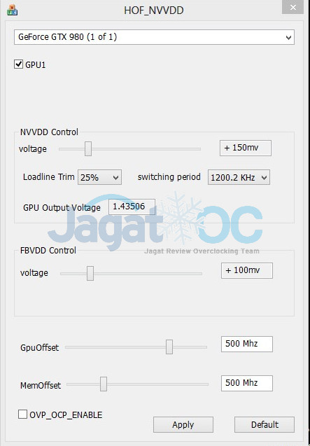 Extreme Overclocking Galax GTX 980 Hall-of-Fame (HOF) 3 HOF_NVVDD