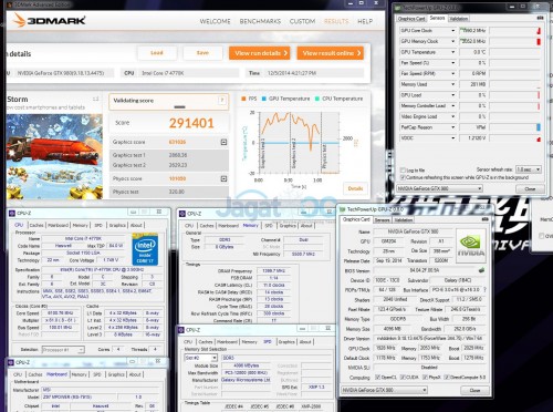 Extreme Overclocking Galax GTX 980 Hall-of-Fame (HOF) 11 3DMark Ice Storm World Record