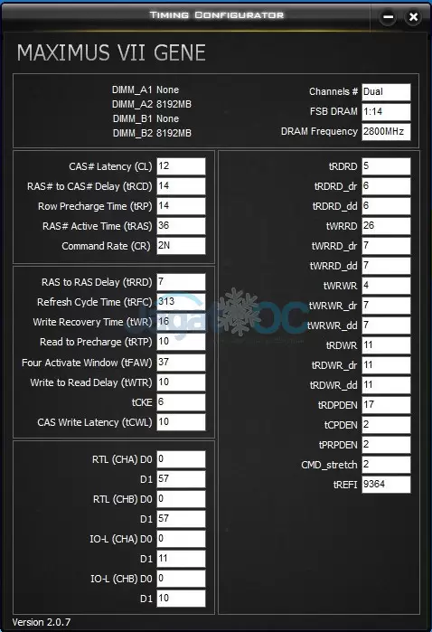 Overclocking Review: Silicon Power XPower DDR3-2400 16GB (2x8GB) Kit 28 Timing_2800C121414