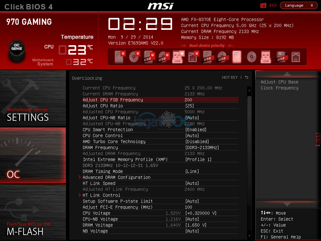 Overclocking Test MSI 970 Gaming Motherboard Jagat Review