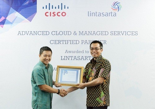 20151007 Lintasarta Menerima Sertifikat CMSP dari Cisco