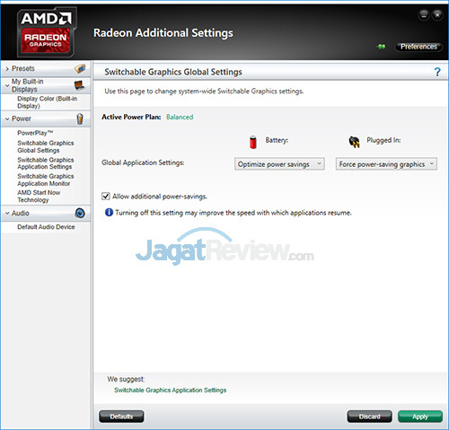 HP 15-bw072ax Radeon Additional Setting