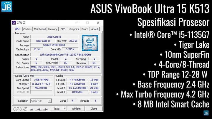 Review ASUS VivoBook Ultra 15 (K513): Layar Besar, Tipis, Ringan dan Mudah Di-upgrade 64 Review ASUS VivoBook Ultra (K513)