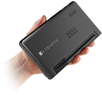 libretto w100 in hand