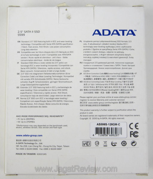 ADATA S599 Kotak belakng