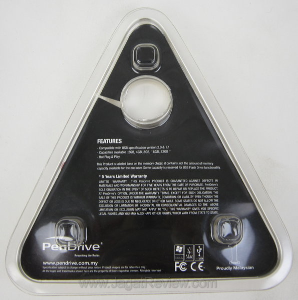 Pendrive Click co paket belakang