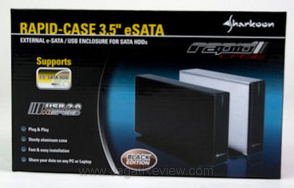 Sharkoon rapidcase box depan