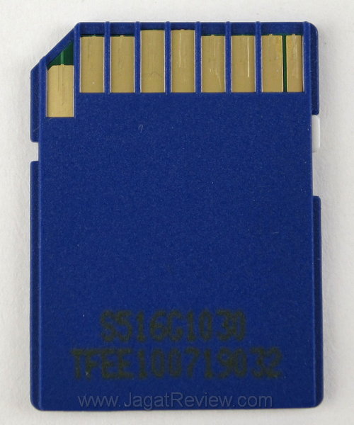 Silicon Power 16 GB Class 10 tampak belakang