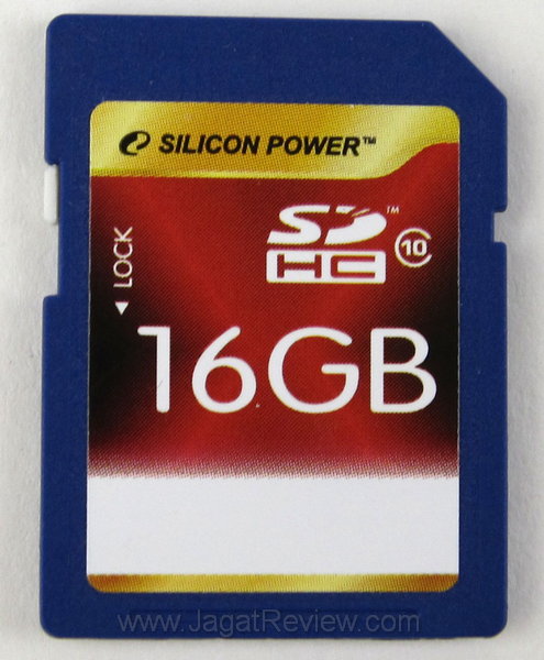 Silicon Power 16 GB Class 10 tampak depan
