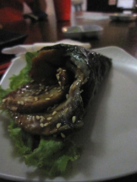 unagi handroll