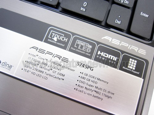 Acer Aspire 5745PG 8 Acer Aspire 5745PG 8