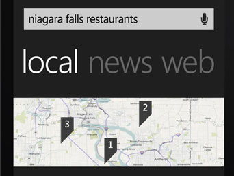 Integrated Bing Search