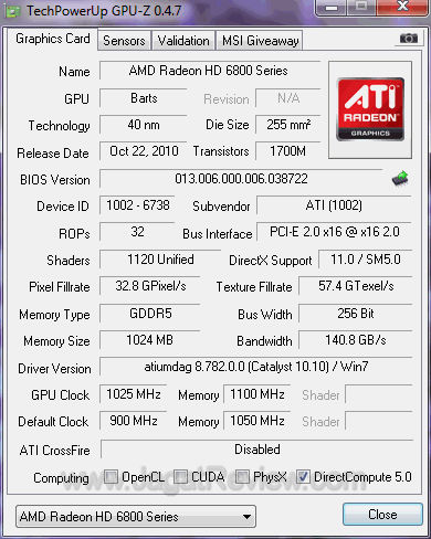 amd hd 6870 oc gpuz oc