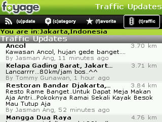 foyage traffic update