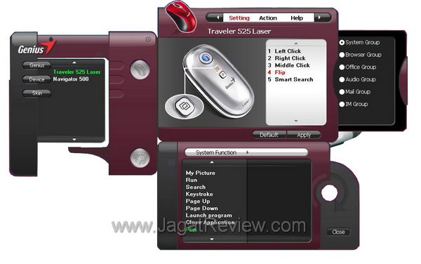 genius traveler 525 laser iocenter