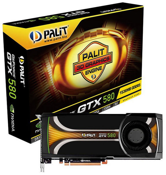Palit GeForce GTX 580 (772-4008) Palit GeForce GTX 580 772 4008