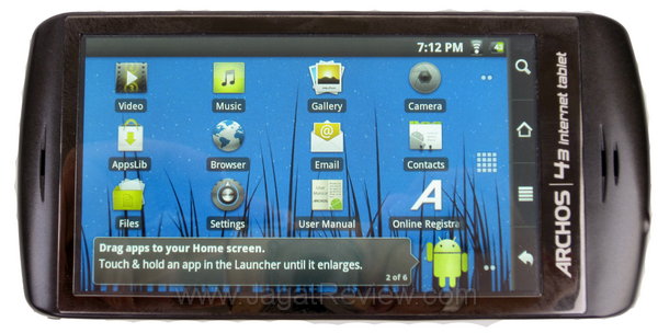 Archos 43 Tampak Depan