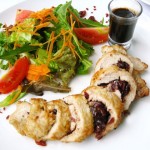 Cranberry stuffed turkey breast