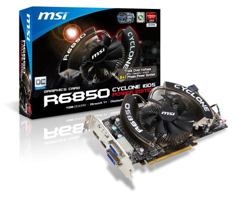 [PR] MSI Launches R6850 Cyclone 1GD5 Power Edition