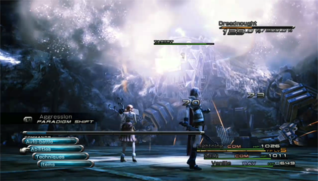 final fantasy XIII battle final fantasy XIII battle