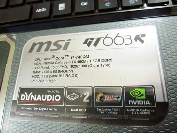 nvidia gtx 460m gt663r spek3