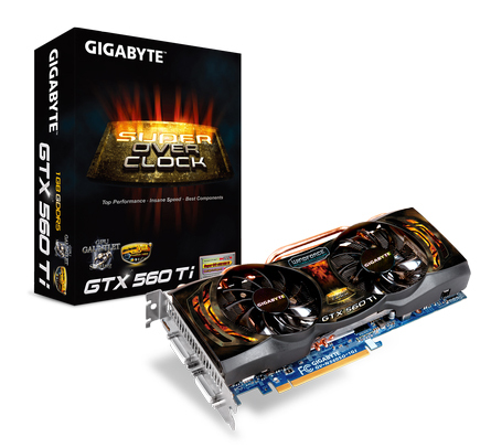 Gigabyte NVIDIA GeForce GTX 560 Ti SuperOverclock 1000 4580 edited