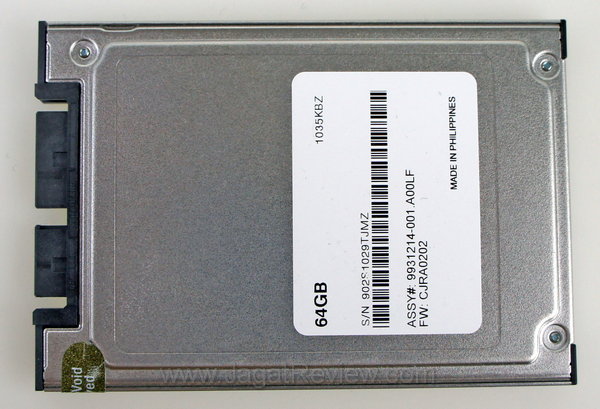 Kingston SSDNow V+ 180 64 GB Belakang