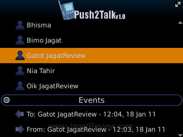 Push2Talk 1.0 Kontak