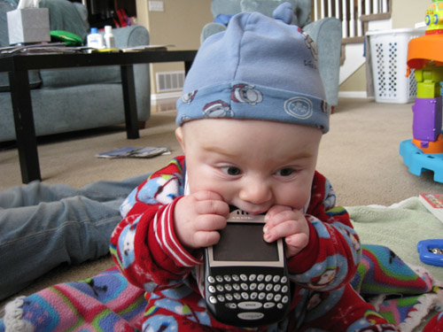 kids with blackberry