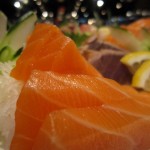 salmon sashimi